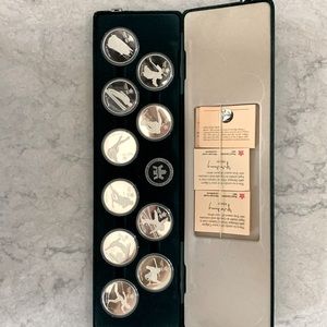 1988 CALGARY OLYMPIC SILVER PROOF COINS